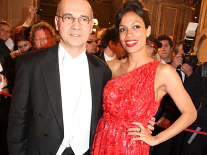 Oliver Prock mit Hollywood-Star Rosario Dawson