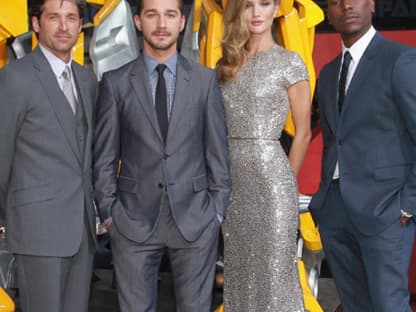 Hollywood zu Gast in Berlin: Die Transformers-Crew Patrick Dempsey, Shia LaBeouf, Rosie Huntington-Whiteley und Tyrese Gibson