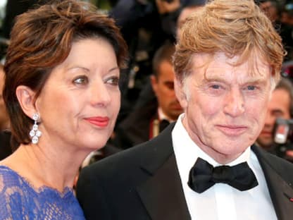 Robert Redford mit seiner deutschen Frau Sibylle Szaggars