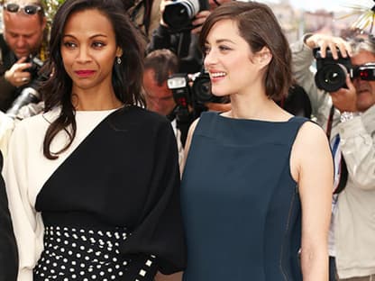 Zoe Saldana und´ Marion Cotillard beim Photo-Call für "Blood Ties"