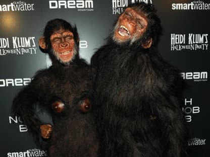 Halloween 2011: Heidi Klum feierte mal wieder im ganz großen Stil Halloween in New York und war mit ihrem damaligen Mann Seal ganz affig