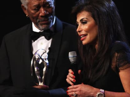 Morgan Freeman und Maya El-Khalil