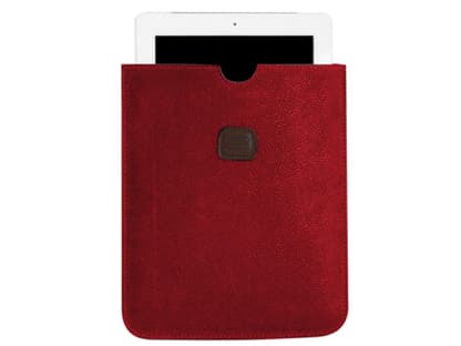 Neues Case fürs I-Pad gefällig? Dann doch eines aus rotem Leder. Von Bric's, ca. 80 Euro