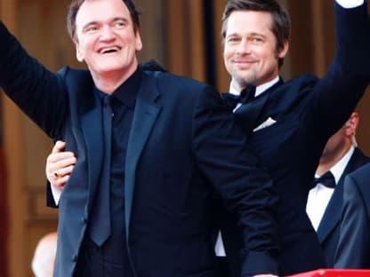 Regisseur und Brad Pitt lassen sich von den Fans in Cannes feiern