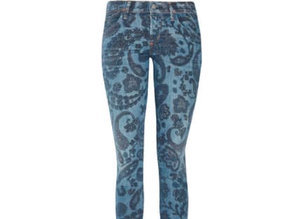 Brokat-Prints: Blue Prints mit floralen Elementen von Citizens of Humanity über net-a-porter.com, ca. 300 Euro