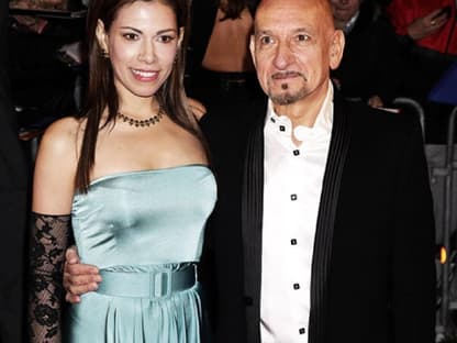 Sir Ben Kingsley und seine brasilianische Ehefrau Daniela Barbosa de Carneiro freuen sich auf die Eröffnung der Filmfestspiele