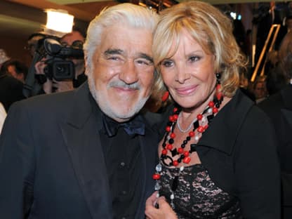 Schauspieler Mario Adorf mit seiner Ehefrau Monique