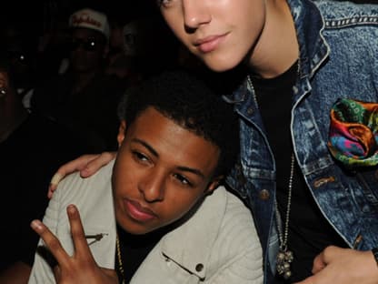 Kumpels: Justin Bieber und Diggy Simmons