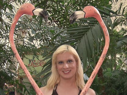 Steht auf Flamingos: Raphaela