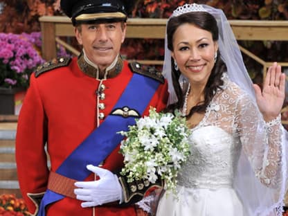 Schöne Idee: Matt Lauer und Ann Curry als Prinz William und Herzogin Catherine ...