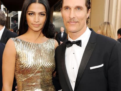 Das brasilianische Model Camila Alves begleitete ihren Lebensgefährten Matthew McConaughey zu dem Event