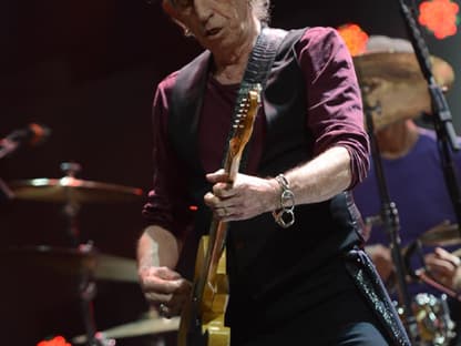 Keith Richards auf der Bühne. Die Nachfrage nach Eintrittskarten für das knapp sechsstündige Konzert war riesig