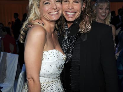 Bitte lächeln! Angela Ismailos mit Steven Tyler