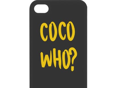 Coco Who? Fashionistas wissen natülich, von wem hier die Rede ist und besorgen sich jetzt das witzige Iphone-Case über anitahass.de, ca. 30 Euro