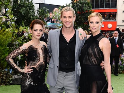 Die Stars aus dem Streifen: Kristen Stewart, Chris Hemsworth und Charlize Theron