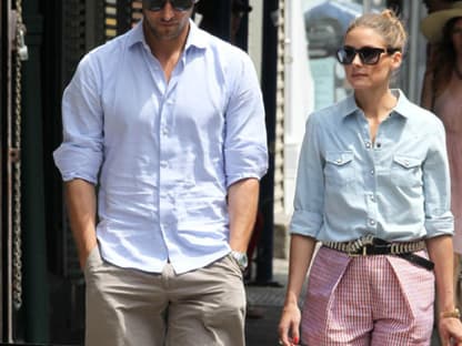 Immer gut aufeinander abgestimmt: Olivia Palermo und ihr Freund Johannes Huebl privat in ihrer Heimatstadt New York