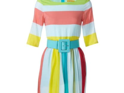 23. Juni 2012: Bella Italia lässt grüßen! Feminines Streifenkleid im "Dolce Vita"-Stil von Alice + Olivia, ca. 380 Euro