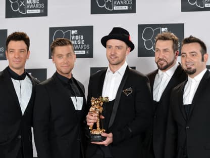 Seine ehemaligen Bandkollegen von N'Sync freuten sich natürlich