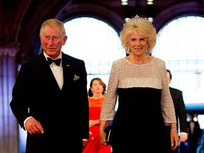 Kronprinz Charles von Großbritannien mit seiner Frau, Herzogin Camilla