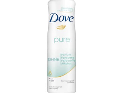  Man kennt das Problem, dass Duft, Haarspray und Deo unterschiedlich riechen und das Ganze schnell zu viel werden kann. Dove hat nun das Pure Deo entwickelt, das völlig ohne Parfum auskommt. "Pure Deo-Spray" von Dove, 150 ml ca. 3 Euro