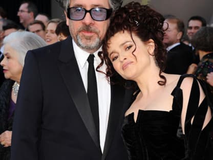 Schauspielerin Helena Bonham Carter mit ihrem Lebensgefährten, dem Regisseur Tim Burton ﻿