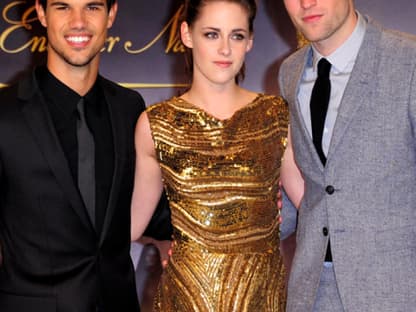 Taylor Lautner, Kristen Stewart und Robert Pattinson waren anlässlich des letzten "Twilight"-Streifens Arm in Arm in Berlin zu Gast