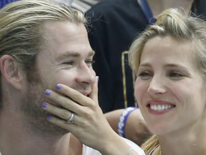 Gesichtet: Hollywood-Superstar Chris Hemsworth und seine Frau Elsa Pataky