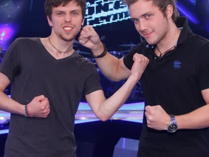 Im Team BossHoss liefern sich Mirko Bierstedt und Steffen Reusch ein Duell