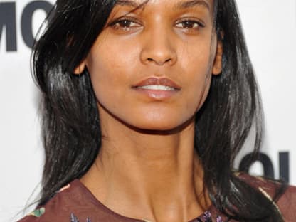 Auch vor Ort: Model Liya Kebede