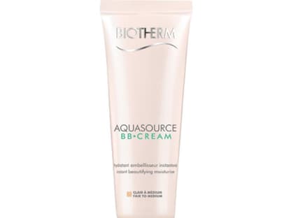 Die "Aquasource BB Cream" von Biotherm spendet intensive Feuchtigkeit und deckt kleine Unreinheiten ab. 30 ml 25 Euro