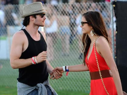 Ian Somerhalder und Nina Dobrev tanzen unter der Sonne Kaliforniens