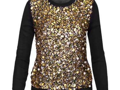 Opulent verzierter Pullover von H&M, ca. 130 Euro