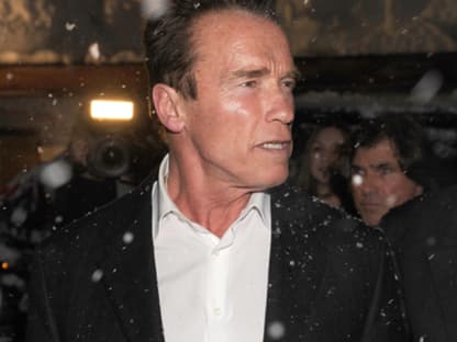 Auch ein Hollywood-Star schaute vorbei: Arnold Schwarzenegger im Nobel-Skiort