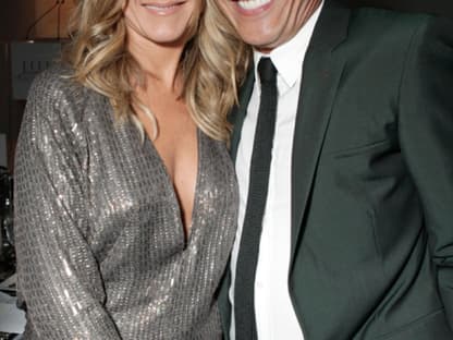 Jennifer Aniston und "Elle"-Fashion Director Joe Zee