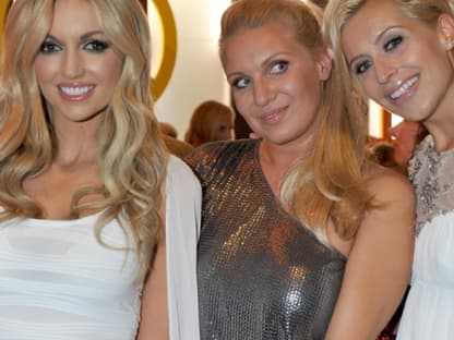 Rosanna Davison mit Magdalena Brzeska und Verena Kerth