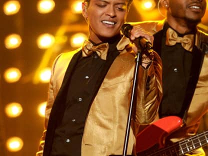 Golden Boy: Bruno Mars war gut gelaunt - und das obwohl er am Ende leider sogar leer ausging