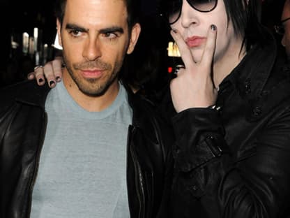 Regisseur Eli Roth ging mit Grusel-Rocker Marilyn Manson auf Tuchfühlung