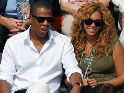 Jay-Z und Beyoncé teilen die Leidenschaft für Sport. Hier schauen sich die beiden in New York das Finale der US Open an