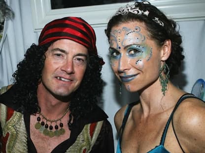 2006: Kyle MacLachlan als Pirat und Schauspielkollegin Minnie Driver als zarte Nixe zu Gast bei Heidi Klums Party