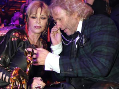 Thomas Gottschalk mit seiner Frau Thea und seinem Bambi