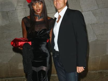 Noch mehr prominente Gäste: Topmodel Naomi Campbell kam mit ihrem russischen Freund Vladislav Voronin