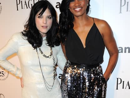 Lächeln, bitte! Selma Blair mit Schauspielerin und Model Garcelle Beauvais