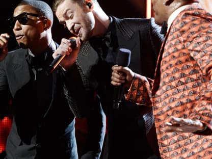 Pharrell Williams, Justin Timberlake und Charlie Wilson