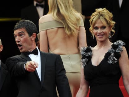 Da staunte selbst Antonio Banderas mit Ehefrau Melanie Griffith nicht schlecht. So viel Glamour auf einmal hat man sonst nur bei den Oscars