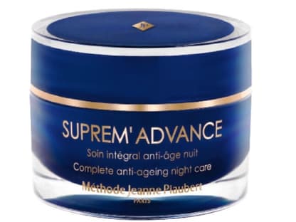 Luxuspflege für reife Haut: "Suprem Advance Complete Anti Ageing Night Care" von Méthode Jeanne Piaubert, 50 ml ca. 202 Euro