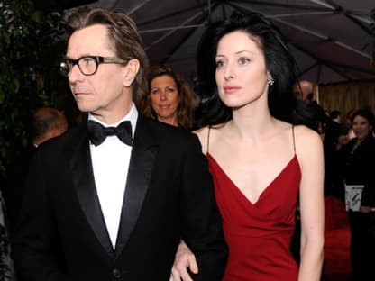 Schauspieler Gary Oldman und seine Ehefrau Alexandra Edenborough.