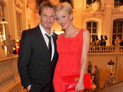 Thure Riefenstein posierte mit Eva Habermann (im Minx Abendkleid)