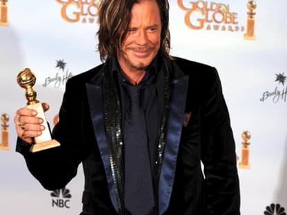 Was für ein Comeback: Schauspieler Mickey Rourke gewann einen Globe für seine Rolle in "The Wrestler".