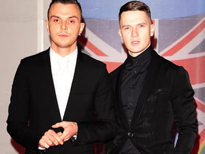 Die Jungs von "Hurts" waren auch dabei