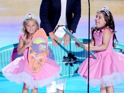 Ellen DeGeneres mit Rosie McClelland und Sophia Grace Brownlee